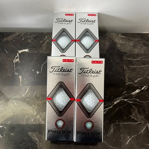Titleist ProV1X Golf Balls, White, Playing Numbers (5-8). Three Dozens, New - Picture 3 of 5